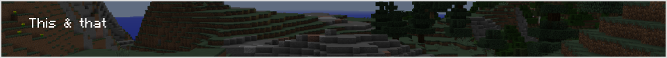 Image showing "This \& that" being rendered in Minecraft chat