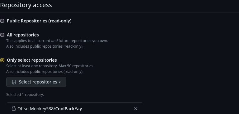 Image showing example Repository access